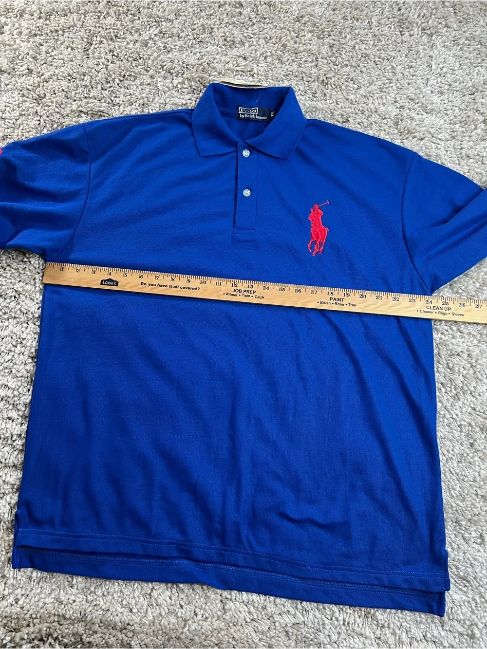 Ralph Lauren Men’s Royal Blue Polo with Large Red  Pony NWT